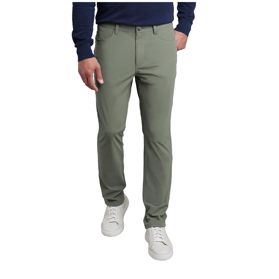 SIGNATURE Men's Commuter Pant, Size 34x30, Green.