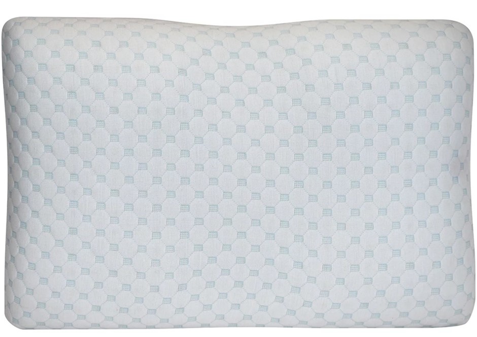 4 x ODYSSEY LIVING Rest-A-Pedic Contoured Memory Foam Pillow. NB: Not in or
