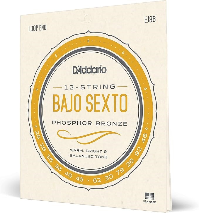 D'Addario EJ86 Bajo Sexto Strings