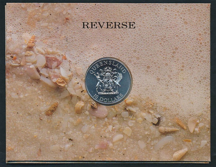 Australia: 1989 $10 Queensland silver UNC, in RAM Pkg