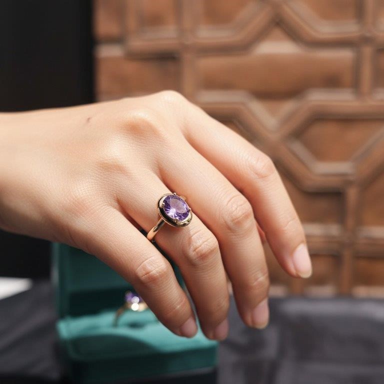 18K/Italy Solid Yellow Gold Filled Ring -(stamped)-Warranty Quality-8US