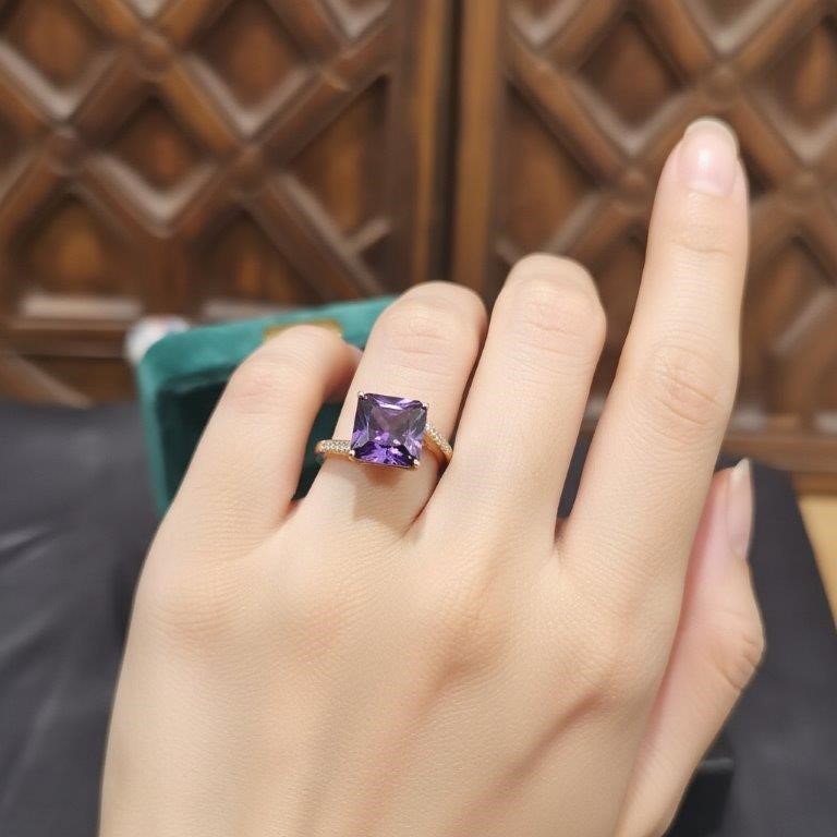 18K/Italy Solid Yellow Gold Filled Ring -(stamped)-Warranty Quality-8US