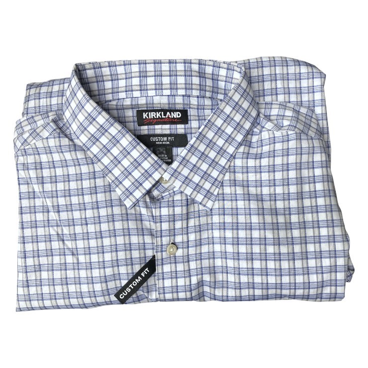 2 x SIGNATURE Custom Fit Non-Iron Shirt, Size 45-86/89, 100% Pima Cotton, B