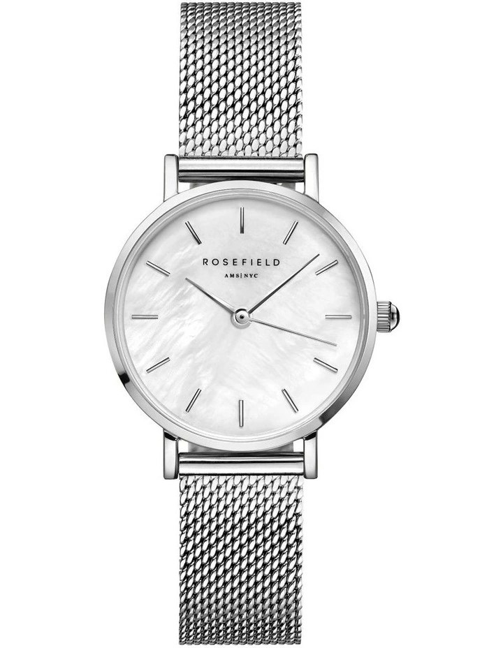 ROSEFIELD Stainless Steel Mesh Analog Watch, Silver-Tone, 26WS-226. RRP: $1