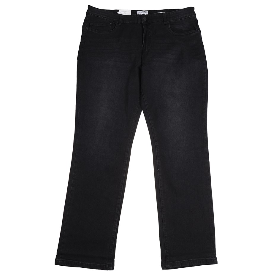 ENGLISH LAUNDRY Men's Harrow Straight Jeans, Size 34x32, 98% Cotton, Onyx B