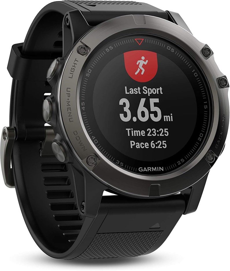 GARMIN Fenix 5X Sapphire Slate Gray, GPS Watch (010-01733-02) NB: Minor Use