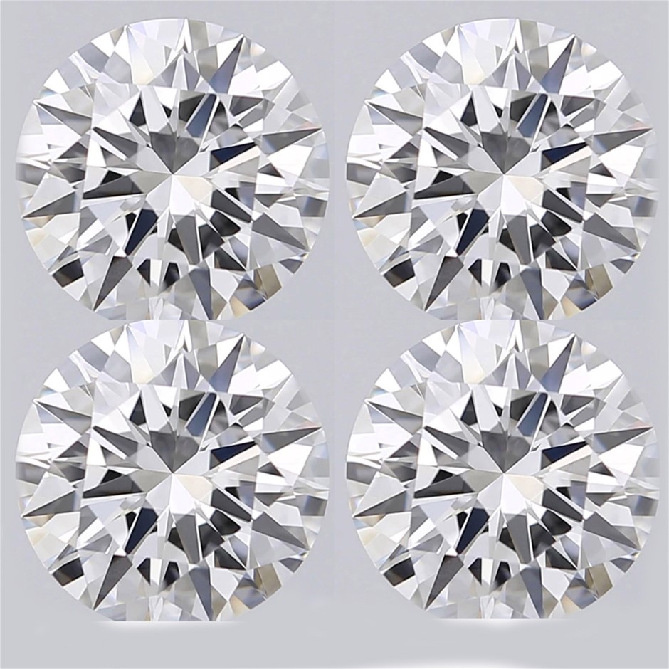 0.10ct (4pcs) natural Diamond G VS