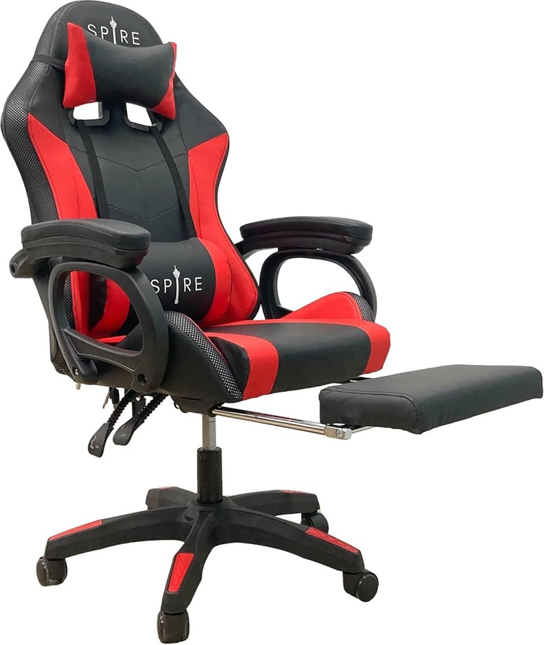 SPIRE 815ER Onyx LED Gaming&Office Chair Red/Black - Includes: RGB Lighting