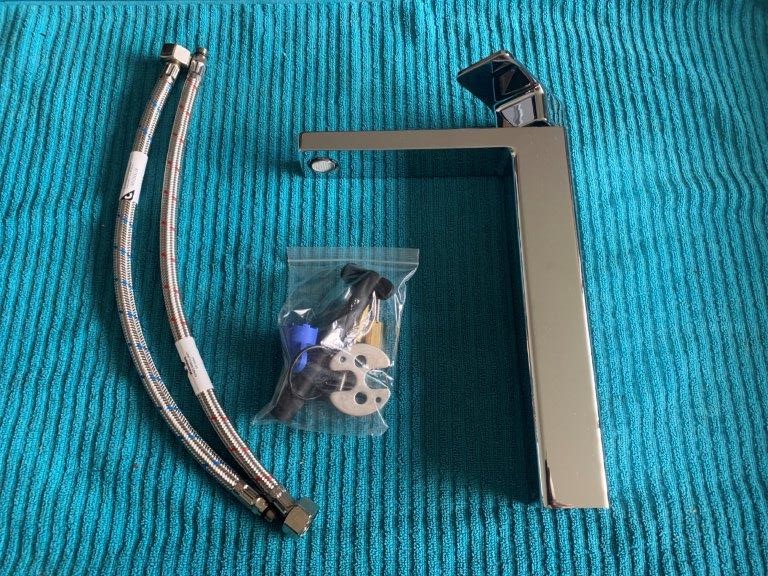 New in Box Dorf Epic Tower Basin Mixer Tap, Brass - Quantity 1