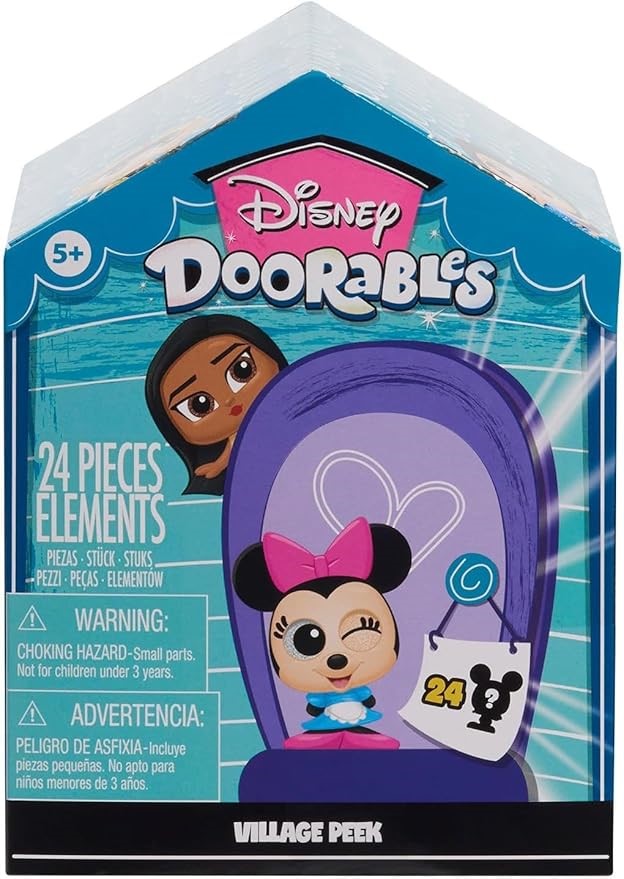 DISNEY Doorables Village Peek, 24pcs, Kids Toys for Ages 5 Up.