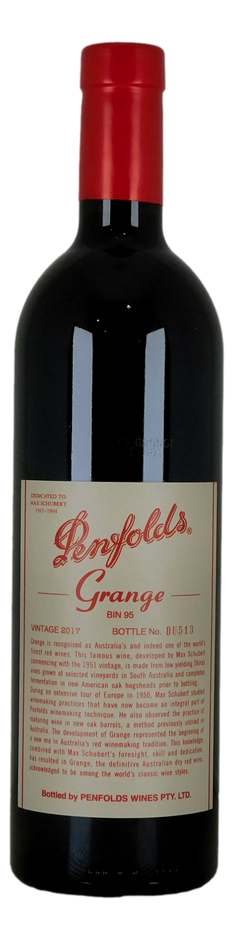 Penfolds Bin 95 Grange 2017 (1x 750mL), SA.