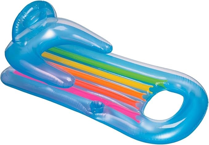 INTEX King Kool Pool Lounges, Assorted Colours, Size 1.6mx85cm.