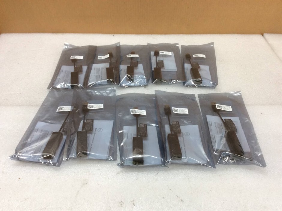 Dell DBJBCBC064Z USB 3.0 To RJ45 Ethernet Network Adapter (Lot of 10)