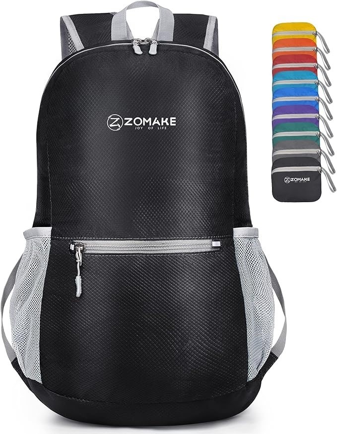 ZOMAKE 20L Lightweight Packable/Foldable Backpack. Pocket Water Resistant R