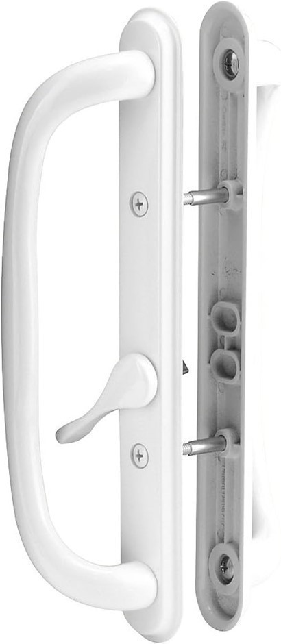 PRIME-LINE C 1288 Sliding Door Handle Set with 10-Inch Pull, White.