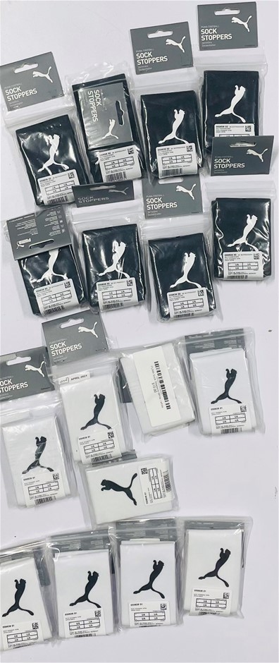 Puma Football Sock Stoppers kids sizes 17 pairs RRP $170