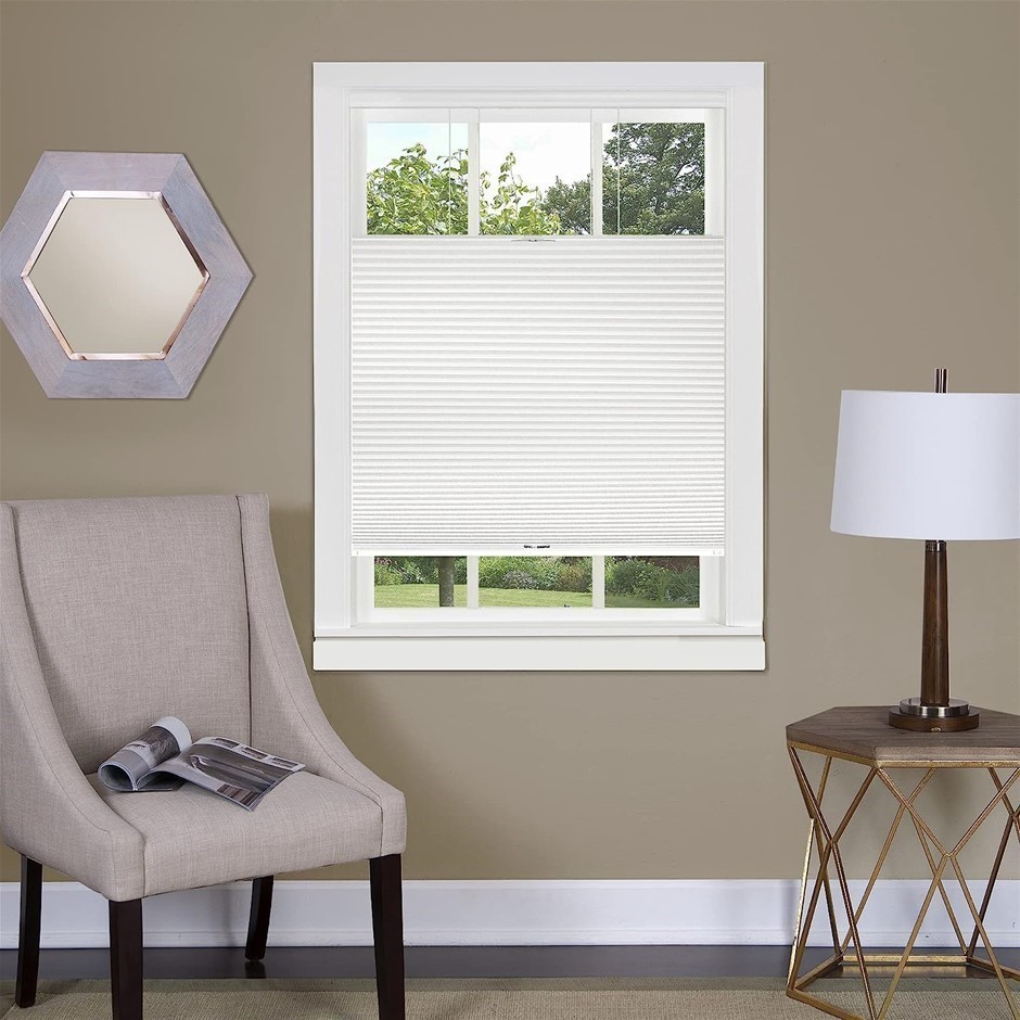 2 x ACHIM HOME FURNISHINGS Top-Down Cordless Honeycomb Cellular Pleated Sha
