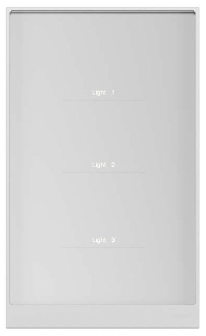 Kogan SmarterHome™ Smart Touch Light Switch. 3 gang. Color: White.