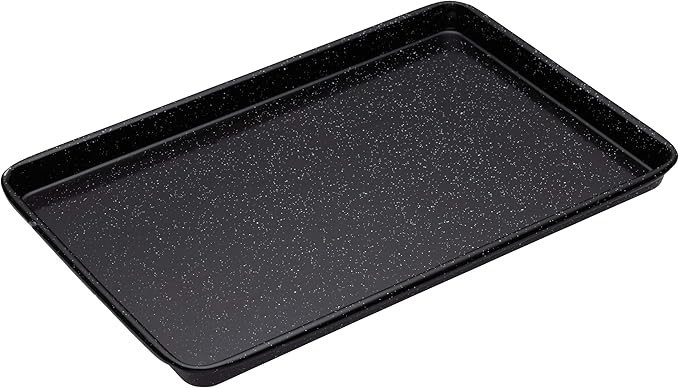 Bakemaster Professional Vitreous Enamel Non-Stick Baking Tray, Black, 39 x