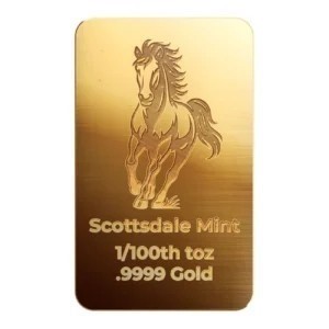 1/100th oz Scottdale goldbar