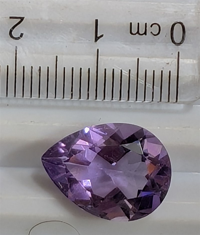 6.8 carat Pear shape AMETHYST Gemstone