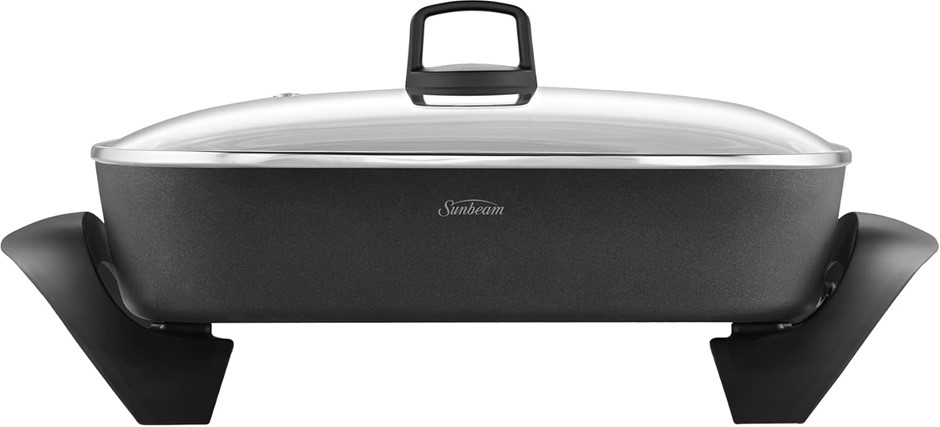 SUNBEAM DiamondForce Banquet Electric Frying Pan, Durable Non-Stick Frypan.