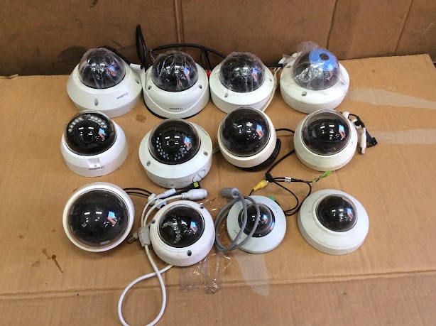 Hikvision/Sony Mixed Brand and Model Network Security Cameras (Lot of 12)
