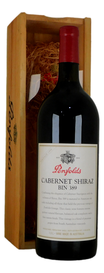 Penfolds `Bin 389` Cabernet-Shiraz 1998 (1 x 1.5L Magnum) SA.
