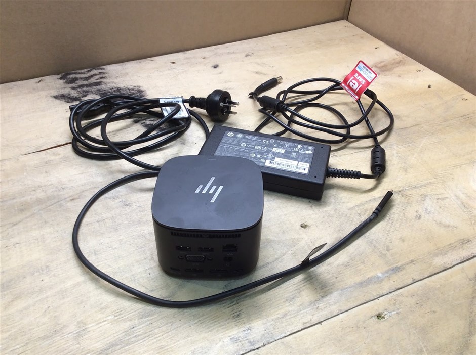 HP HSN-IXO1 120W G2 Docking Station + HP 120W AC Power Adapter