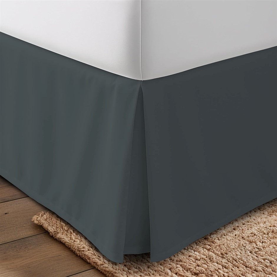 UTOPIA BEDDING Bed Skirt - Easy Fit (Queen, Grey)