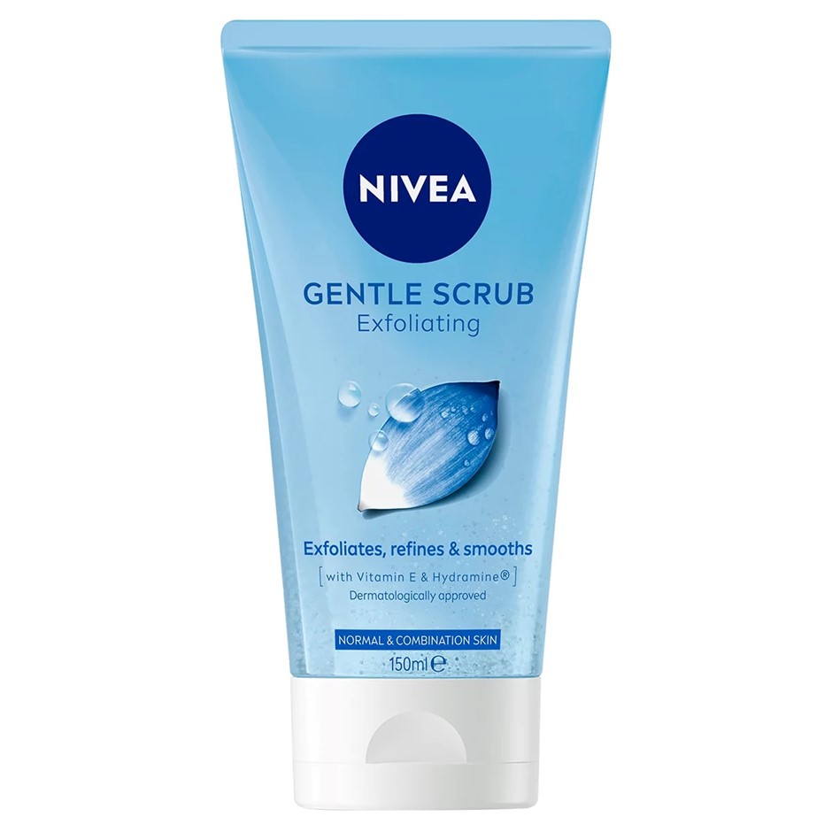 4 x NIVEA Gentle Exfoliating Face Scrub, 150ml.