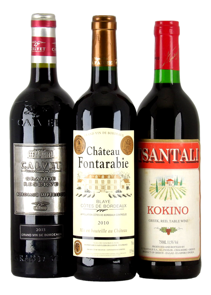 Mixed Imported Red Wine Pack (3x 750mL)