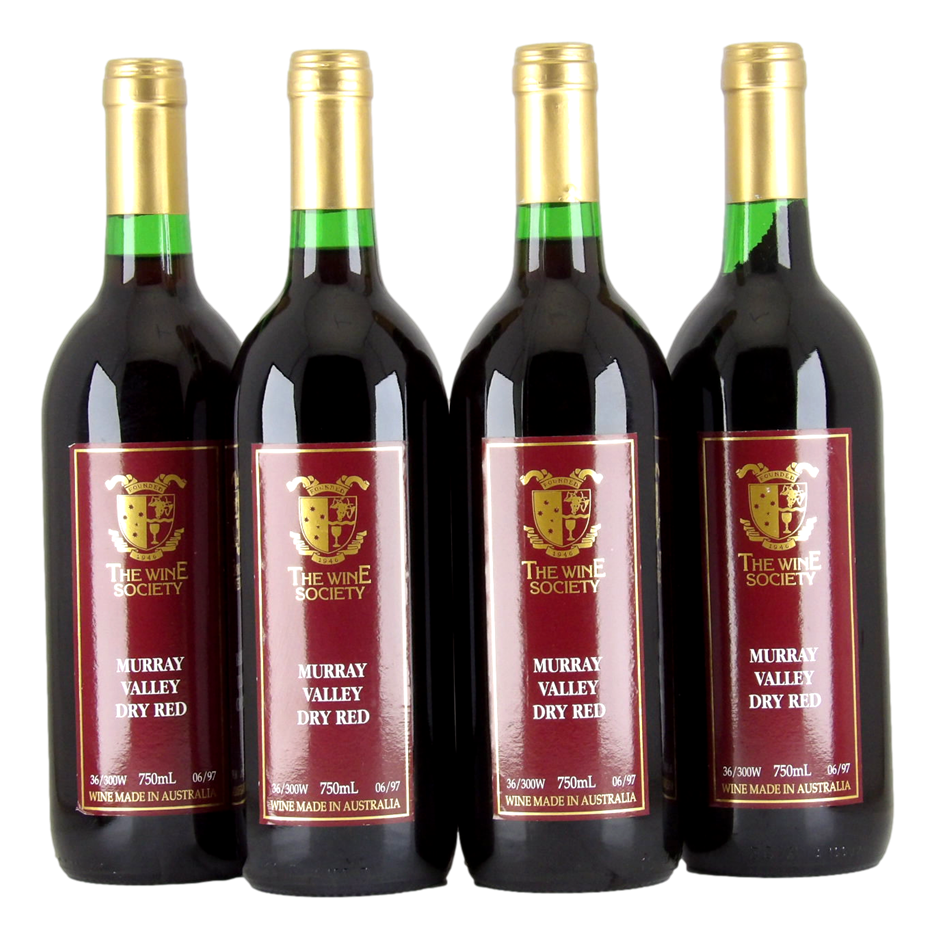 The Wine Society Murray Valley Dry Red NV (4x 750mL),