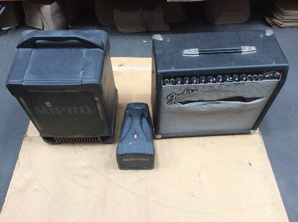 MIPRO MA-101a/MA-707 Wireless PA System&Fender 65R Guitar Amplifier