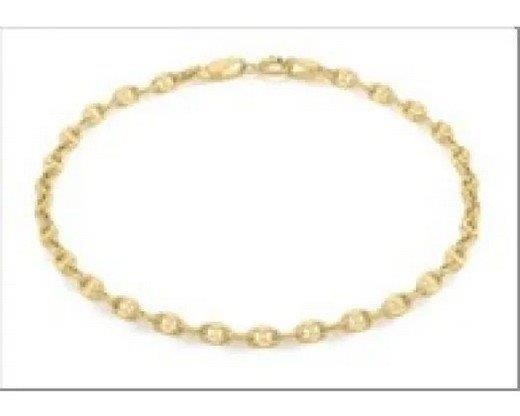 9K Yellow Gold GUCCI LINK BRACELET 18cm