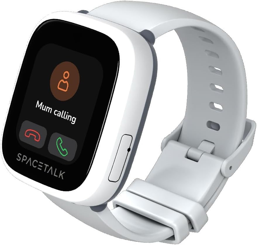 SPACETALK Loop Smartwatch (Frost) | Kids Smart Watch with 4G, GPS, Text & V