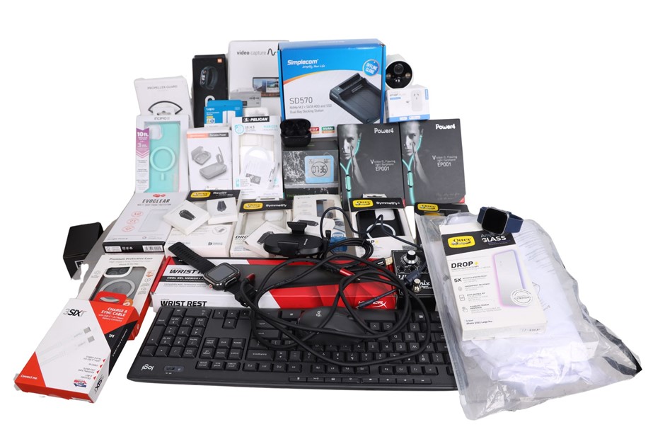 20 x Assorted Electronics and Accessories, INCL: LOGITECH, FITBIT, LENOVO,