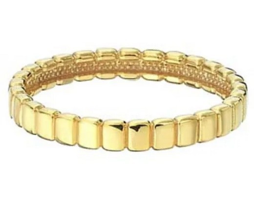 9K Yellow Gold RIBBED RING