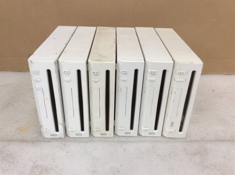 Nintendo Wii RVL-001 Game Console (Lot of 6)