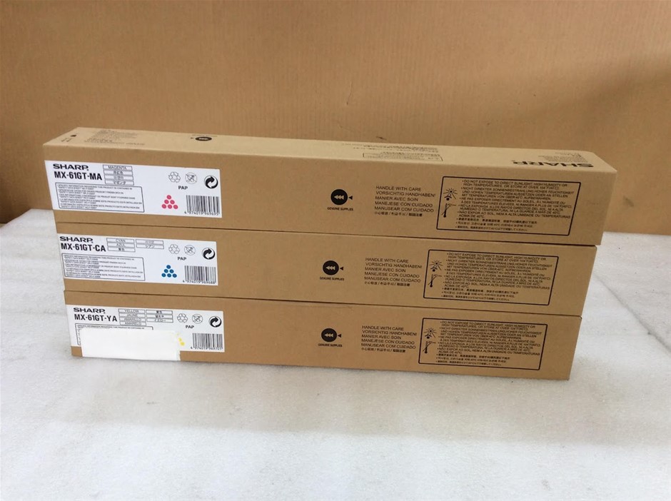 Sharp Series Toner Cartridge - New (Lot of 3)