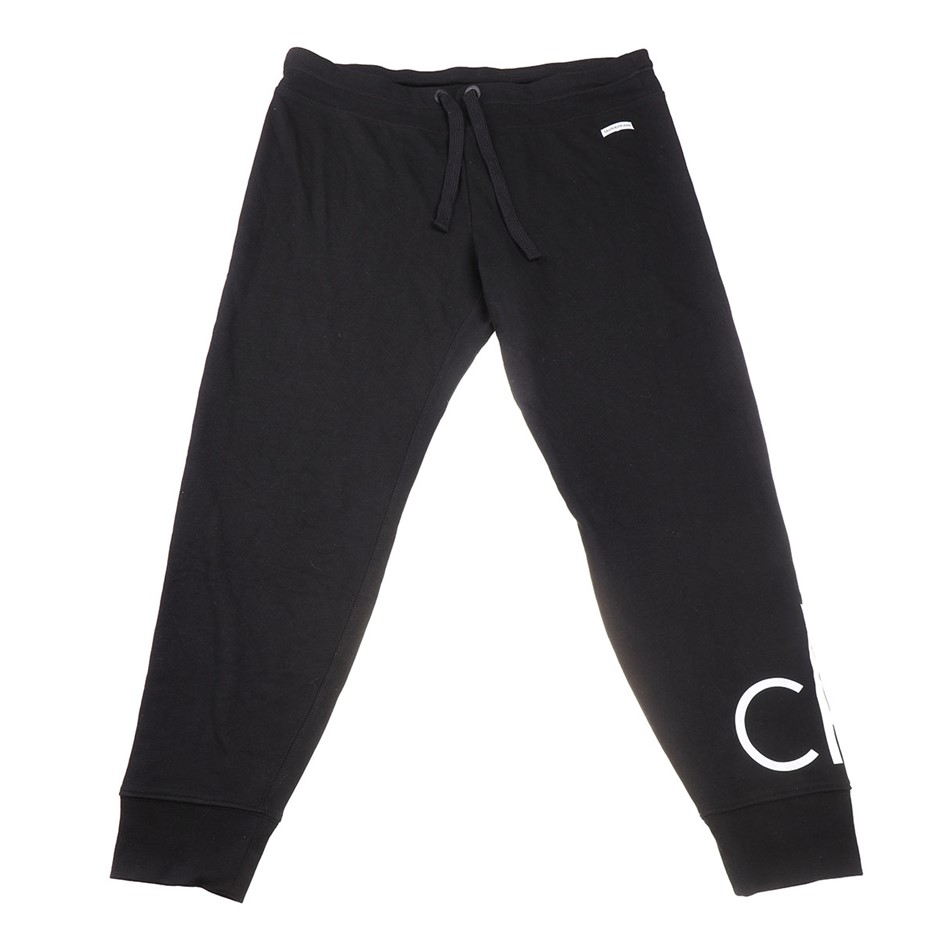 CALVIN KLEIN Women's French Terry Joggers, Size S, 60% Cotton, Black (BLK).