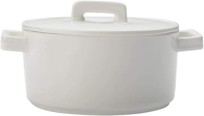 MAXWELL & WILLIAMS Epicurious Round Casserole 1.3L White NB: damaged box