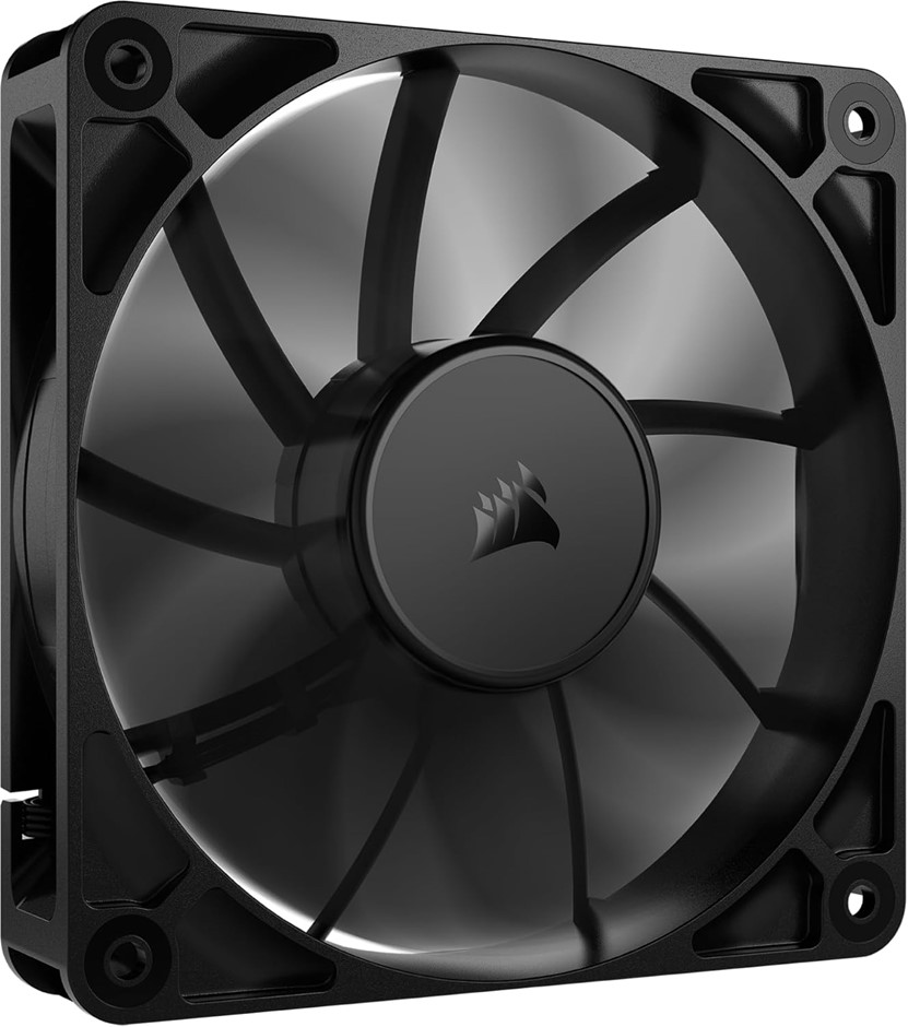 CORSAIR RS120 120mm PWM Fan Daisy-Chain Connection, Single Pack, Black