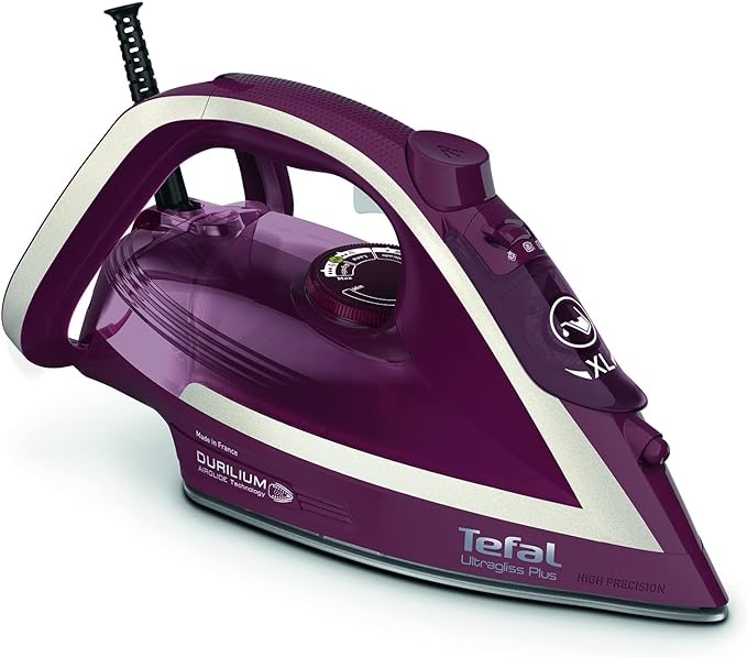 TEFAL UltraGliss Anti-Calc Plus Steam Iron, Gamay, FV6845. NB: Minor Use.