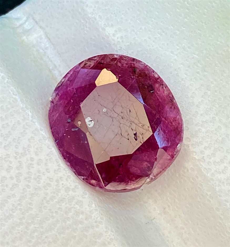 4.68 CT Natural Kashmir Ruby