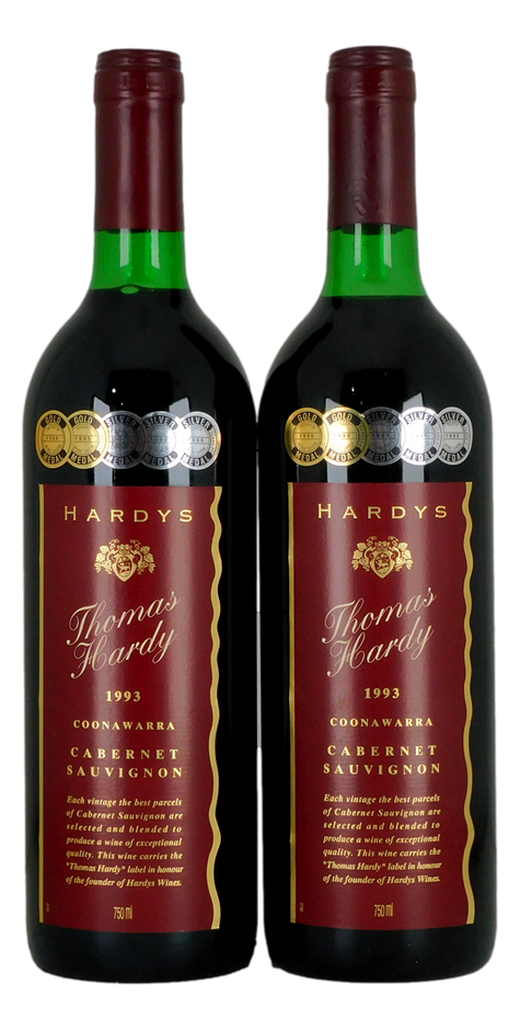 Thomas Hardies Cabernet Sauvignon 1993 (2x 750mL), Coonawarra.