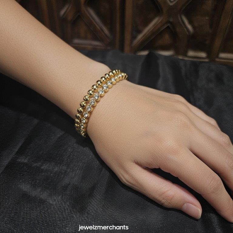 22KGold-filled/Italy Stamped Yellow Gold Filled Bracelet -17cm (+3cm extra