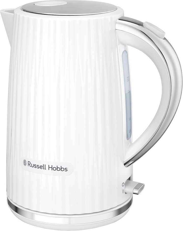 RUSSELL HOBBS Eden Kettle, RHK2736WHT, Textured Design, Push to Open Lid, 3