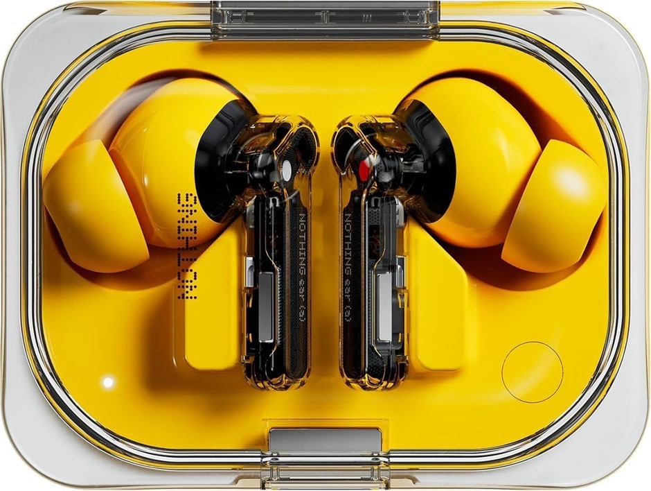 NOTHING EAR (a) Earbuds Yellow, with ChatGPT Integration, 45 db ANC, Bass E
