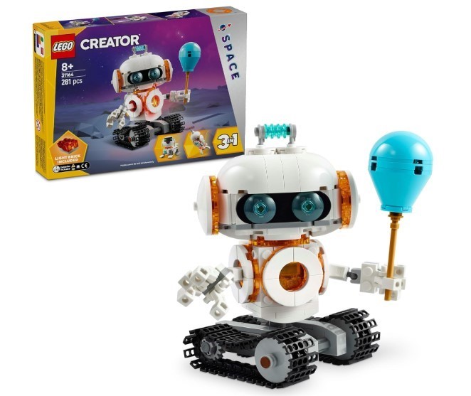 LEGO Creator 3in1 Space Robot Toy for 8+ Year Old Boys & Girls, Constructio